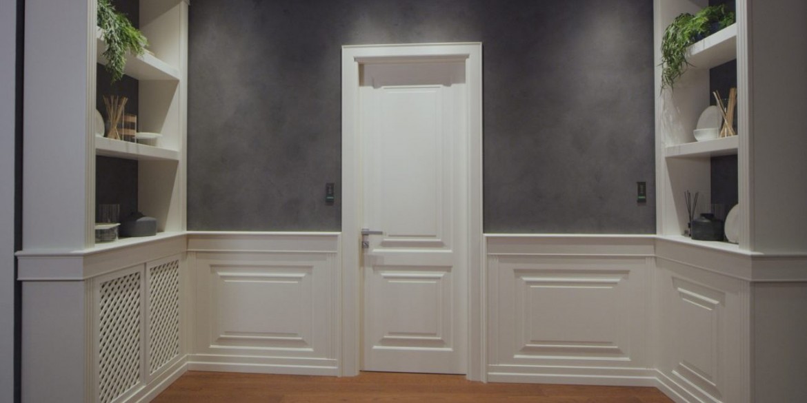 18. AMBIENTE STILE CLASSICO  CON PANNELLO COPRI-TERMOSIFONE
