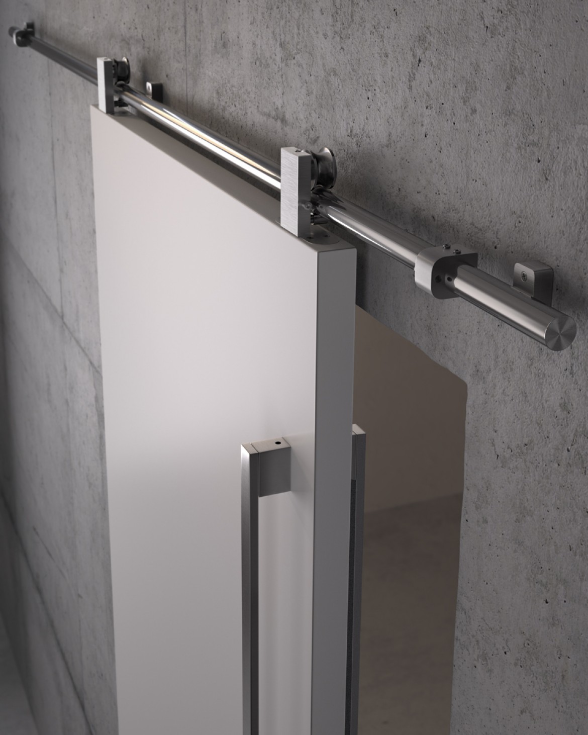 PORTA SCORREVOLE CON BARRA LINEA